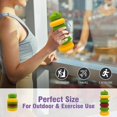 thumbnail image 4 of 20oz Collapsible Silicone Water Bottle Hamburger Style - Reuseable Water Bottles for Sports Gym Travel Essentials Camping Hiking Lightweight, 4 of 4
