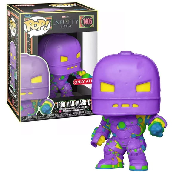 Funko POP! Marvel Iron Man (Mark 1) Vinyl Figure (Blacklight)