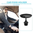 thumbnail image 3 of OULII 1Pcs Black Plastic Car Food Tray for Driving and Snack Holding, 3 of 8