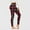 Activewear-Wine, variant on Meichang Workout Leggings for Women High Waist Yoga Leggings Plaid Pirnt Butt Butt Lifting Seamless Leggings Tummy Control Stretchy Tights
