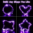thumbnail image 3 of (3 Pack) Bolweo Purple Battery Operated Fairy Led String Lights,Christmas Decoration Lights,10Ft/3M 30Leds For Indoor Outdoor Home Garden Camping Girls Room Bedroom Living Room - Purple, 3 of 9