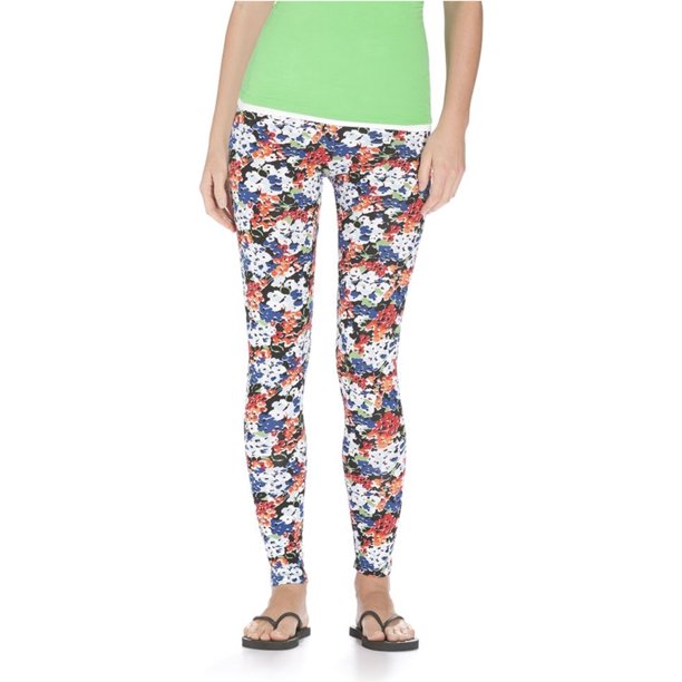 Aeropostale - Pantalones de chándal casuales elásticos florales ajustados para mujer, negro, grande Aeropostale Pantalones deportivos