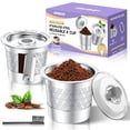 thumbnail image 1 of CAPMESSO - Copas K reutilizables para keurig: c&aacute;psulas de caf&eacute; recargables de acero inoxidable para cafetera Keurig 1.0, filtros de caf&eacute; mejorados de doble malla para, 1 of 8