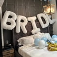 thumbnail image 5 of Vjnyvs 40 inch Bride Balloons for Hen Party Decorations，Bridal Shower Decorations|Engagement Party,White Jumbo Hen Party Balloons, 5 of 7