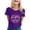 r-176Dark Purple54, variant on Women T-Shirts Short Sleeve Letter Print Casual Round Neck Top Everyday Comfort True Classic Tees Women,Black