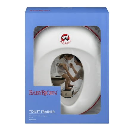 BABYBJORN Toilet Trainer - White/Red
