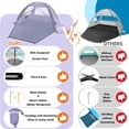 thumbnail image 3 of Carpa de Playa Happy Travel con Protección UV UPF 50+ para 3-8 Personas, 3 of 7