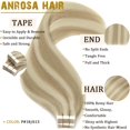 thumbnail image 2 of Extensiones de cabello Anrosa Tape en cabello humano real de 45 cm, 2 of 6