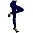 thumbnail image 4 of 3 Pack Women's Solid Color Seamless Legging w/ 3" Waistband, Black, Navy, & Khaki, 4 of 4