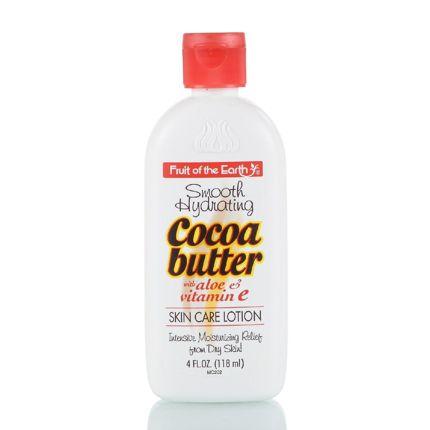 Fruit Of The Earth Cocoa Butter Skin Care Lotion 4 Oz,Pack of 24