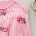 thumbnail image 6 of mgoYE Baby Girl Clothes 2-3 Years Baby Girl Summer Clothes Cute Dress Smocked Sleeveless Tops Shorts Outfits Toddler Bloomers Princess Outfit Set Pink, 6 of 6