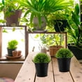 thumbnail image 6 of HOMEMAXS Plant Vintage Galvanized Pail Tin Vase 11.50X11.00X9.00CM Black, 6 of 8