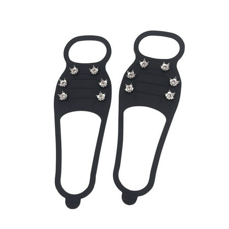 Sled Climbing Shoe Spikes Boots Shoes Covers Men s 25*8.5cm Black