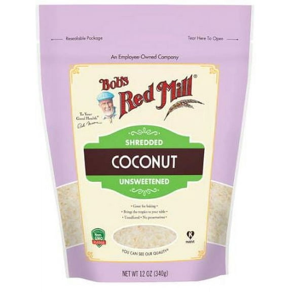 Bob's Red Mill, Shredded Coconut, Unsweetened, 12 oz (Pack of 2)