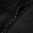 thumbnail image 4 of WMTBSRSW Mens Winter Warm Coat Lightweight Full Zip up Quilted Jackets Fashion Slim Fit Puffer Padded Jackets Outdoor Outwear No Hood Black XL, 4 of 8