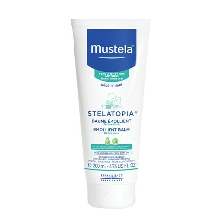 Mustela Stelatopia Baby Emollient Balm, Fragrance-Free Balm for Eczema-Prone Skin, 6.7 (Best Cure For Baby Eczema)