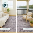 thumbnail image 4 of Addison Rugs Chantille Indoor/Outdoor Transitional Floral Lavender Machine Washable Rectangle Rug, 5' x 7'6", 4 of 8