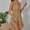 Yellow, variant on SMihono Summer Bohemian Dresses Women Plus Size Ladies V-Neck Sleeveless Holiday Style Condole Flowers Print A-Line Dress