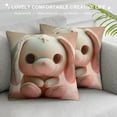 thumbnail image 3 of Shiartex Throw Pillow Covers  Lovely Animals Rabbit Pillow Cover Home Decor Pillow Cases Cushion Cover for Sofa Couch (Rabbit) White, 3 of 5