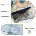 thumbnail image 6 of Round Rugs 6 Ft, Blue Coastal Non Slip Area Rugs for Kitchen Bedroom Entryway, Summer Beach Starfish Shell Coral Nautical Washable Carpet Runner Rug Floor Mats for Bedroom Home Decor, 6 of 8