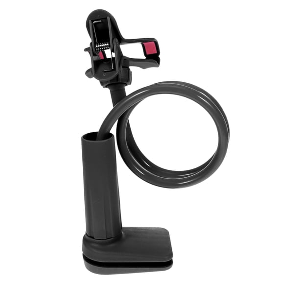 Raindrops Adjustable Tablet Bracket Phone Holder with Design for Below 6.3 Inch Devices Black ABS 3.97mm Opening