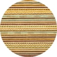 thumbnail image 1 of Ahgly Company Indoor Round Abstract Chrome Gold Yellow Abstract Area Rugs, 8' Round, 1 of 6