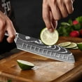 thumbnail image 2 of Dfito 7 inch Santoku Knife, Stainless Steel Ultra Sharp Kitchen Chef Knife, 2 of 11