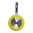 thumbnail image 1 of Reloj de pared Zulema sartén decoración hogar dormitorio cocina café amarillo, 1 of 8