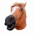 thumbnail image 5 of Masque en Latex Tête d'Animal Cheval (Marron) pour Fête d'Halloween, 5 of 5