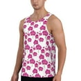 thumbnail image 2 of Gukieu Orchids Flowers Print Men's Quick Dry Fitness Vest, Round Neck Sleeveless Fitness Bodybuilding Top-Large, 2 of 7
