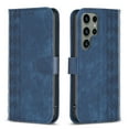 thumbnail image 6 of SaniMore Case for Samsung Galaxy S23 Ultra (6.8" 2023), PU Leather Wallet with Card Slots Cash Pocket Magnetic Closure Flip Kickstand Shockproof TPU Full Body Protective Business Shell, Blue, 6 of 8