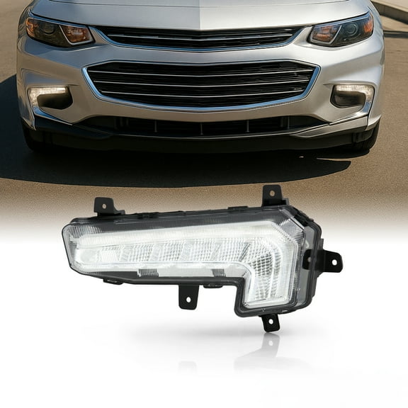 AKKON - Fits 2016 2017 2018 Chevy Malibu DRL LED Front Bumper Driving Lamp Fog Light Driver Left Side Replacement