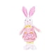 thumbnail image 3 of Conejo de Pascua de peluche, muñeco de pie, figura coleccionable en miniatura Rosa, 3 of 9