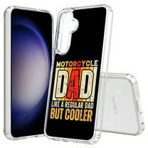 TalkingCase Slim Fit Phone Case Compatible for Samsung Galaxy S25(Not S25  Plus/Ultra), Cool Motorcycle Dad Print, Lightweight,Flexible, USA Print