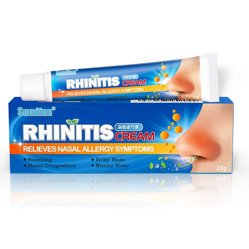 Techinal Nasal Ointment Rhinitis Cream Sinusitis Runny Nose Congestion Itchy Sneezing Help Breathe Mint Refresh Nose Plaster