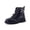 Black, variant on Philly Combat Boots for Girls | Stylish Kids Boots with Fun Charms | Comfortable Everyday Lace Up Boots for School and Play