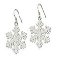 thumbnail image 4 of Auriga Fine Jewelry 925 Sterling Silver Snowflake Dangle Earrings for Women, 4 of 7