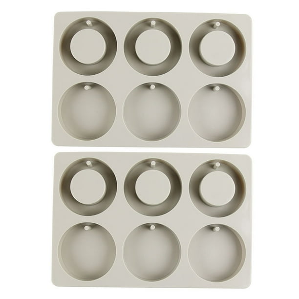 Bearachild Molde de silicona Circular Durable molde flor arcilla artesanía jabón decoración pastel herramientas para principiantes Chocolate Herramientas y accesorios para hornear Bearachild HA075239-01