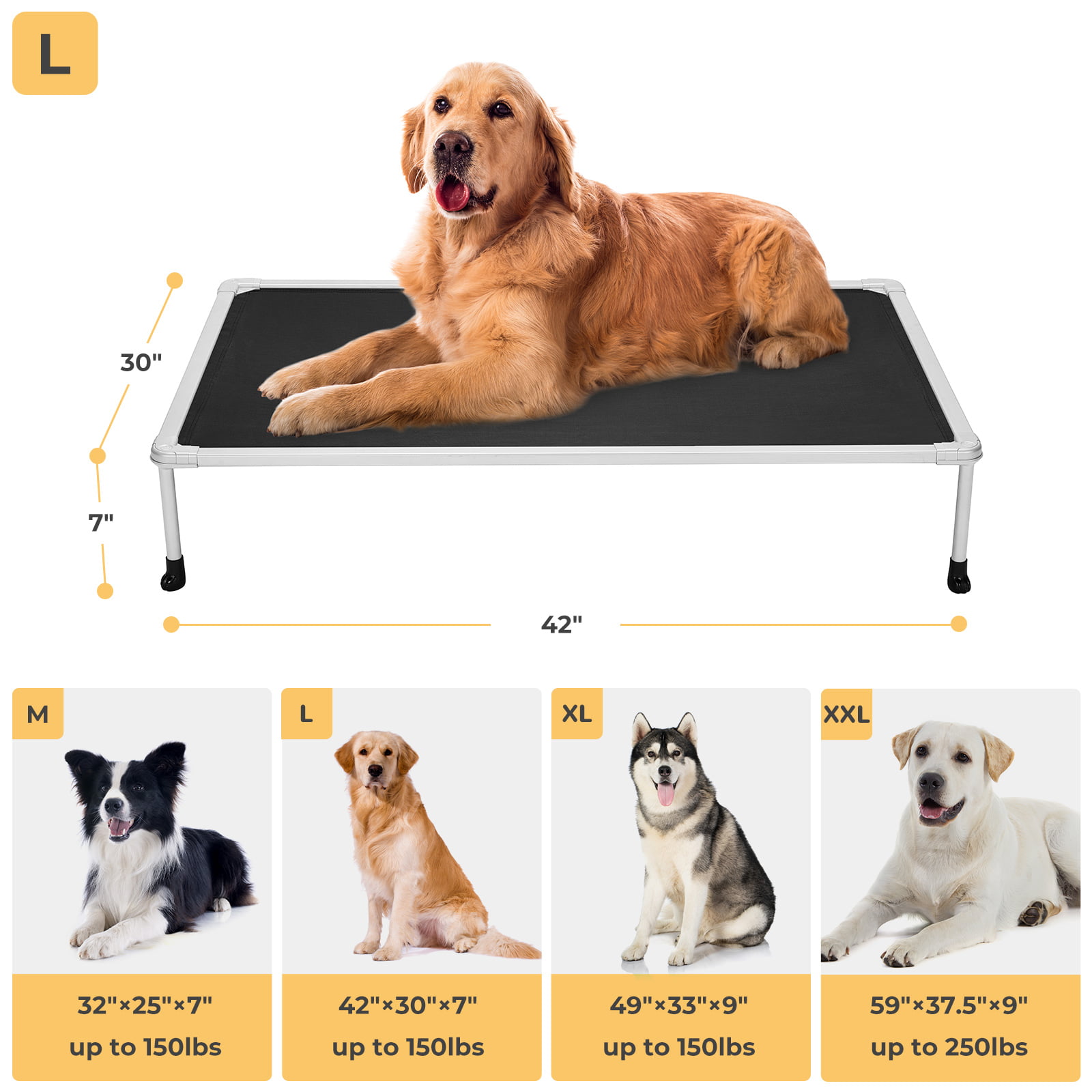 Veehoo Chewproof Dog Bed Cooling