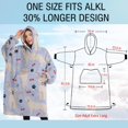 thumbnail image 4 of Oversized Wearable Blanket Hoodie,Golden Retriever Dog with Cherry and Rainbow Sherpa Blanket Hoodie with Super Pockets,Super Warm Fuzzy Pullover for Women & Men, 4 of 6