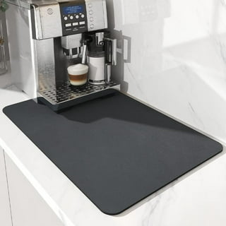 Uxcell Rubber Bar Spill Mat 45 x 30 Cm Flexible for Industrial, Home,  Coffee Shop Black