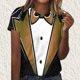 thumbnail image 1 of Puntoco Liquidación de camisetas cortas para mujer, nueva camiseta estampada informal de moda para mujer, camiseta de manga corta con cuello redondo, 1 of 4