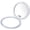 White, variant on Round Compact Mirror, Portable Mirror 1X/10X Magnifying Double-Sided Handheld Mini Mirror for Wallet Pocket Mirror and Travel Makeup Mirror, Essentials Items Women and Girls (Black)