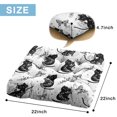 thumbnail image 6 of Vintage Cat Illustration Tatami Mat - Floral Cat Design Seat Pad - Soft & Supportive Yoga Meditation Cushion, 6 of 6