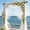 Beige, variant on Sheer Chiffon Wedding Arch Curtain 2 Panel Set for Ceremony Party Chair Decoration - Lightweight Flowing Polyester Fabric Drapery for Arch Arbor Backdrop Home Event Decor 78.7 Inch Length