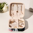thumbnail image 6 of Flamingo Travel Portable Square Jewelry Box Organizing Rings Earrings Necklaces Bracelets for Girls Women, 6 of 6