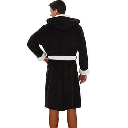 

bras for women Men s Winter Plush Lengthened Shawl Bathrobe Home Clothes Long Sleeved Robe Coat