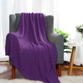 thumbnail image 2 of Unique Bargains Soft 100% Cotton Cross Cable Knit Throw Blanket For Sofa Couch Bed Home Bedding, 2 of 10