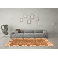 thumbnail image 3 of Ahgly Company Indoor Square Oriental Orange Traditional Area Rugs, 6' Square, 3 of 4