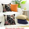 thumbnail image 4 of FCXZI Cute Cat Farmhouse Decor 100% Linen Pillow Covers Set of 1 18x18in, 4 of 5